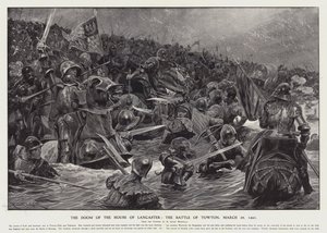 Zkáza rodu Lancasterů: Bitva u Towtonu, 29. března 1461 (litho)