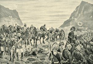 Útok v údolí Kuram, 1901. od Richard Caton II Woodville