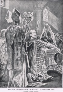 Korunovace Eduarda Vyznavače ve Winchesteru, 1043, z knihy "Hutchinson