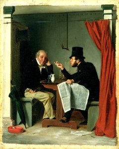 Politika v Oyster House od Richard Caton Woodville