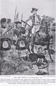 Sir Eyre Coote v Cuddalore, ilustrace z 