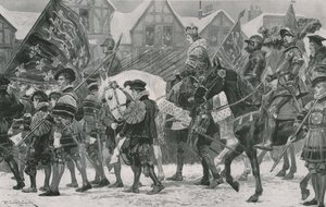 Korunovační průvod Edwarda VI Londýnem od Richard Caton Woodville