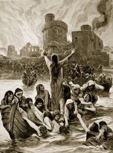 Po ‚jarmarku‘ v Lincolnu, ilustrace z ‚Hutchinsonova příběhu britského národa‘, kolem roku 1920 od Richard Caton Woodville junior