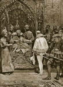 Rané anglické vyslanectví do Indie, 1599, ilustrace z knihy "Hutchinson