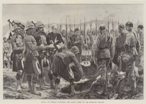 Pohřeb generála Wauchopa, padlého náčelníka brigády Highland od Richard Caton Woodville junior
