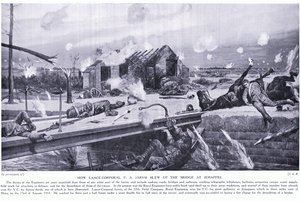Jak Lance Desátník C A Jarvis vyhodil do vzduchu most v Jemappes poblíž Mons a vyhrál VC, srpen 1914