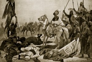 Hyder Ali v Conjeveramu, 1780, ilustrace z 