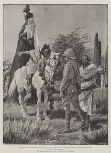 British Reverse in Somaliland, Advance Party s rozhovory s Native Spies v Bush od Richard Caton Woodville junior