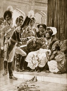 Britové na Cejlonu, ilustrace z knihy "Hutchinson