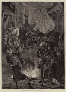 Cholera v Káhiře, lidé opouštějící Boulak