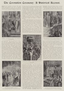 Korunovační obřad, historický účet
