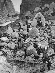 Povstání v Hercegovině: Ambuscade, z „The Illustrated London News“, 1. dubna 1882 od Richard Caton Woodville junior