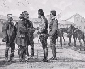 The Surrender of Yanina, ilustrace z „Hutchinsonových dějin národů“, 1915