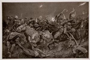 Noční útok 19. husarů u Lydenbergu 7. listopadu 1900 od Richard Caton Woodville junior