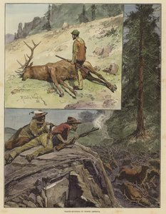 Lov wapiti v Severní Americe