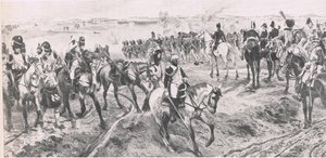 Waterloo 18. června 1815: Stará garda, ilustrace z britských bitev na souši a na moři, 1915