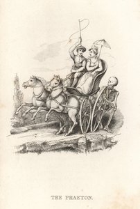 Kostra Smrti a Phaetona. ,1827 (rytina)