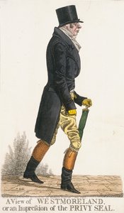 „Pohled na Westmoreland, aneb dojem tajné pečeti“, 1821 od Richard Dighton