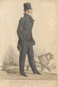Henry Somerset, 7. vévoda z Beaufortu; Pohled z Hyde Parku od Richard Dighton
