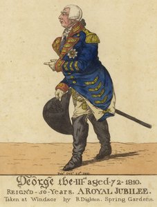 Král Jiří III od Richard Dighton