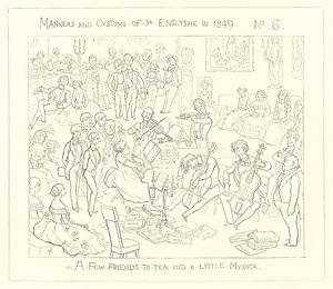 1849, Pár přátel na čaj a trochu hudby od Richard Doyle