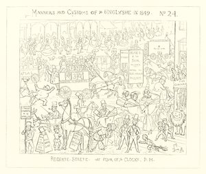 1849, Regent Street ve čtyři hodiny odpoledne od Richard Doyle