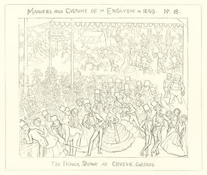 1849, Květinová výstava v Chiswick Gardens od Richard Doyle