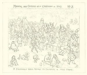 1849, Módní svět cvičí v Hyde Parku