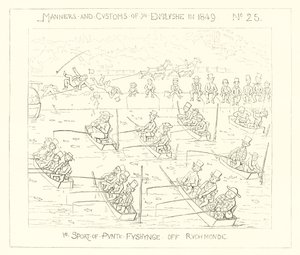 1849, sport lovu pramiček u Richmondu od Richard Doyle