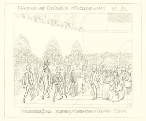 1849, Westminster Hall, Slavnostní zahájení od Richard Doyle
