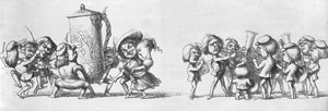 Kapely hrající návštěvníkům na Velké výstavě, 1851 od Richard Doyle
