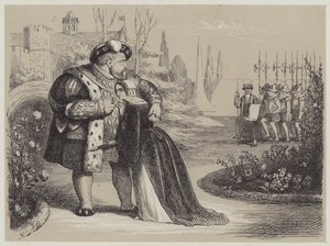 Kritický okamžik v životě Catherine Parr (akvatinta)