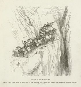 Sestup svatého Gotharda od Richard Doyle