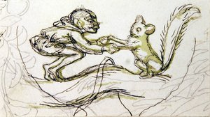 Goblin a veverka (pero, tužka a mytí na papíře) od Richard Doyle