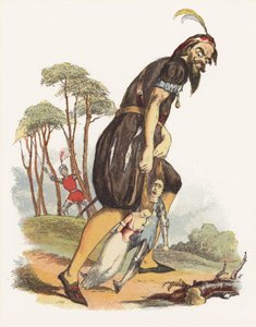 Ilustrace pro Jack The Giant Killer (barevné lito) od Richard Doyle