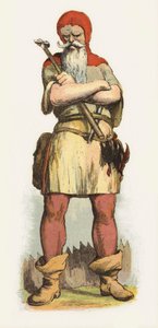 Ilustrace pro Jack The Giant Killer (barevné lito) od Richard Doyle