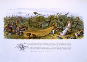 Ilustrace z „In Fairyland: A Series of Pictures from the Elf-World“ od Williama Allinghama a Andrewa Langa od Richard Doyle