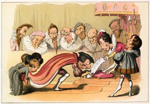 Král Edward VI uděluje chartu od Richard Doyle