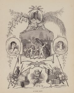 Stránka z The American Tour of pánů Brown, Jones a Robinson (rytina) od Richard Doyle