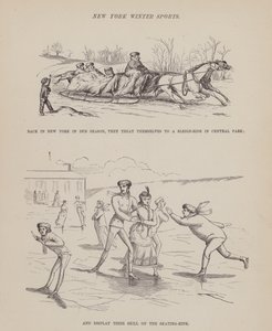 Stránka z The American Tour of pánů Brown, Jones a Robinson (rytina) od Richard Doyle