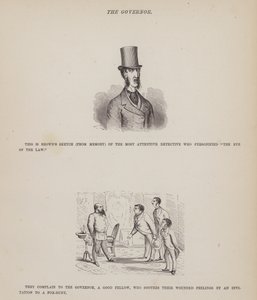 Stránka z The American Tour of pánů Brown, Jones a Robinson (rytina) od Richard Doyle