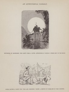 Stránka z The American Tour of pánů Brown, Jones a Robinson (rytina) od Richard Doyle