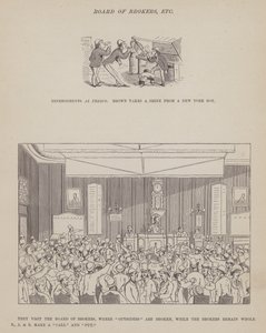 Stránka z The American Tour of pánů Brown, Jones a Robinson (rytina) od Richard Doyle