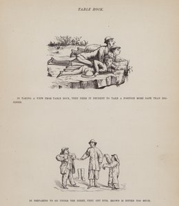 Stránka z The American Tour of pánů Brown, Jones a Robinson (rytina) od Richard Doyle