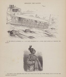Stránka z The American Tour of pánů Brown, Jones a Robinson (rytina) od Richard Doyle