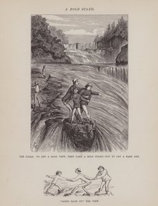 Stránka z The American Tour of pánů Brown, Jones a Robinson (rytina) od Richard Doyle