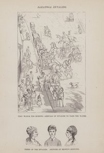 Stránka z The American Tour of pánů Brown, Jones a Robinson (rytina) od Richard Doyle