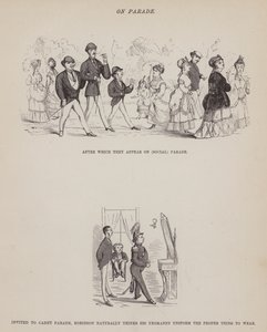 Stránka z The American Tour of pánů Brown, Jones a Robinson (rytina) od Richard Doyle