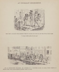 Stránka z The American Tour of pánů Brown, Jones a Robinson (rytina) od Richard Doyle