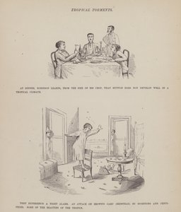 Stránka z The American Tour of pánů Brown, Jones a Robinson (rytina) od Richard Doyle